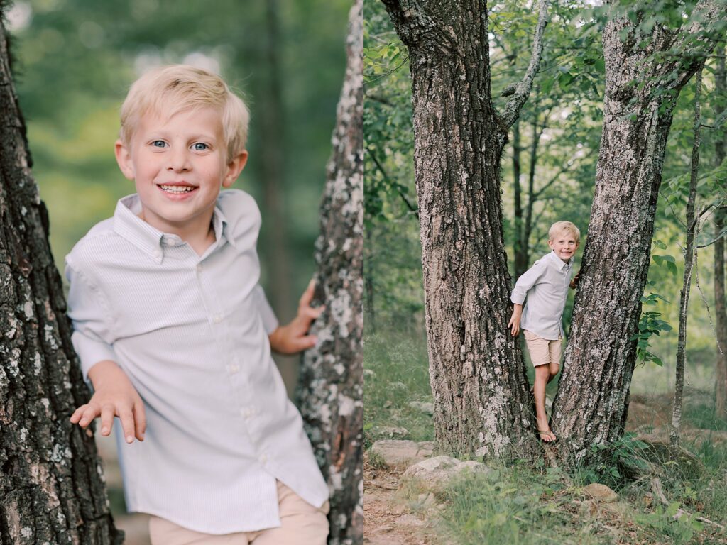 Natural, timeless family photo at Kennesaw Mountain National Park