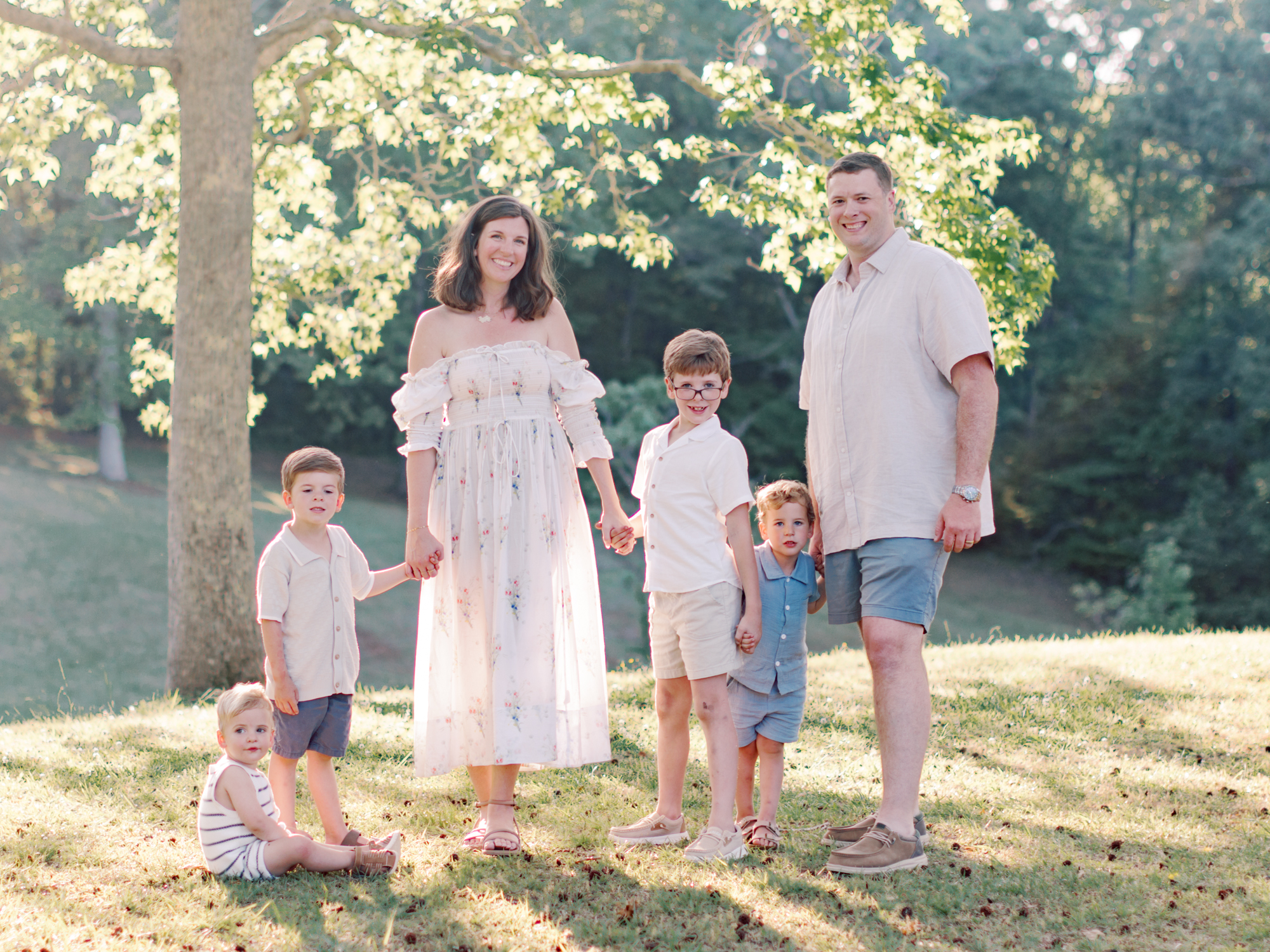 Mother and father portrait during family photos at White Oak Park in Dallas GA